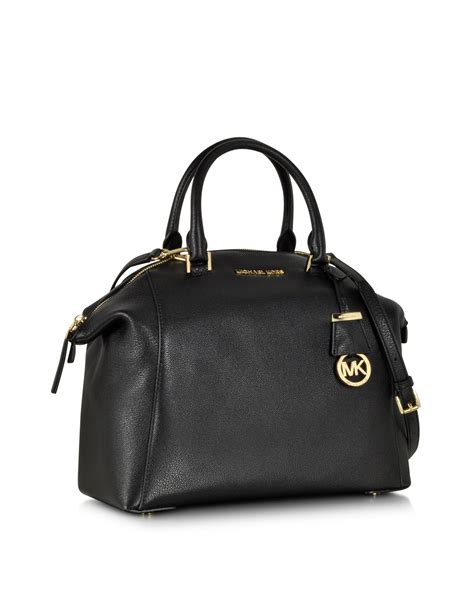 michael kors riley large satchel pebbled leather|Riley Large Pebbled.